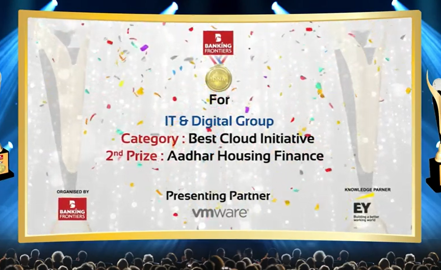 Best Cloud Initiative Aadhar Housing Finance