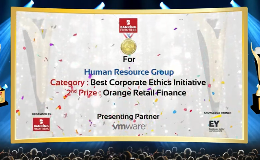 Best Corporate Ethics Initiative Orange Retail Finance