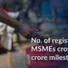 No. of registered MSMEs crosses 4 crore milestone